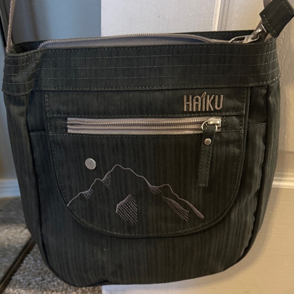 Haiku Charcoal Messenger Bag - Picture 3 of 5
